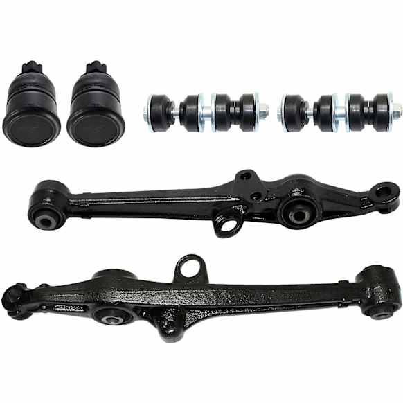 6-Piece Kit Suspension Kit Includes (2) Ball Joint, (2) Control Arm, and (2) Sway Bar Link