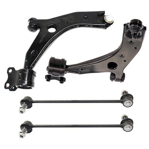 4-Piece Kit Control Arm Includes (2) Control Arm and (2) Sway Bar Link