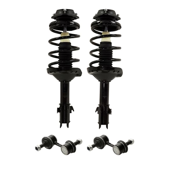 4-Piece Kit Fully Loaded Strut, Includes (2) Loaded Strut and (2) Sway Bar Link