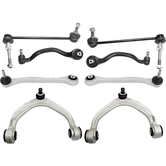 8-Piece Kit Front and Rear, Driver and Passenger Side Control Arm Includes (6) Control Arm and (2) Sway Bar Link