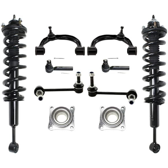 2003-2009 Toyota 4Runner - 10-Piece Kit Fully Loaded Strut, Sport Utility, Includes (2) Shock Absorber and Strut Assembly, (2) Control Arm, (2) Tie Rod End, (2) Sway Bar Link and (2) Wheel Bearing