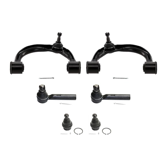 2003-2009 Toyota 4Runner - 6-Piece Kit Front, Driver and Passenger Side Suspension Kit, Includes (2) Ball Joint, (2) Control Arm, and (2) Tie Rod End