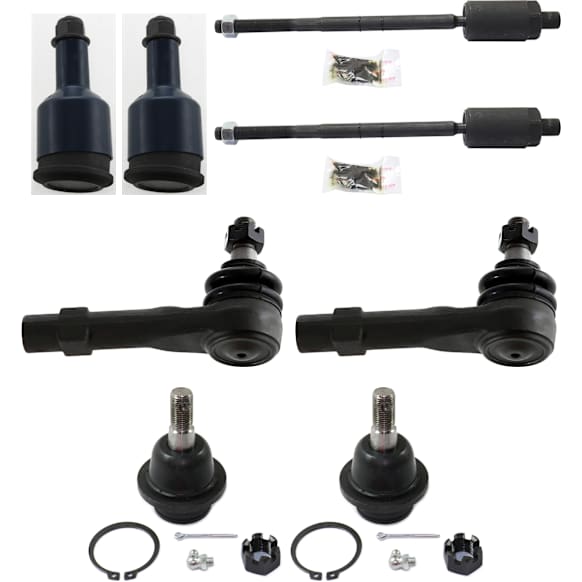 8-Piece Kit Front, Driver and Passenger Side Suspension Kit, Includes (4) Ball Joint and (4) Tie Rod End