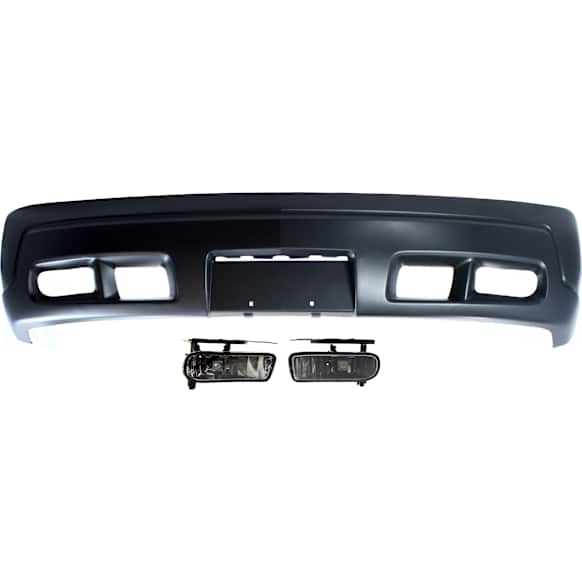 3-Piece Kit, Front Primed Bumper Cover, Includes (1) Bumper Cover and (2) Fog Light