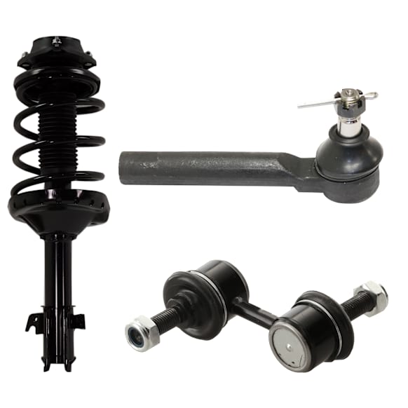 6-Piece Kit Suspension Kit, Includes (2) Loaded Strut, (2) Sway Bar Link, and (2) Tie Rod End