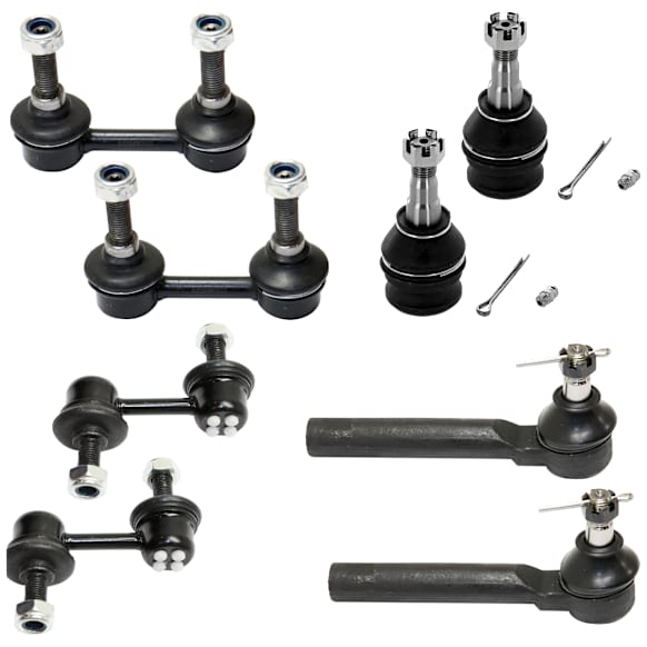 8-Piece Kit Front Suspension Kit, Includes (2) Ball Joint, (4) Sway Bar Link, and (2) Tie Rod End