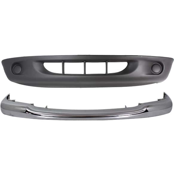 2-Piece Kit, Front, Lower Textured Bumper Cover, For Models With 2-Piece Bumper, Includes (1) Bumper and (1) Bumper Cover