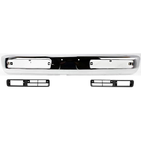 3-Piece Kit, Front Bumper, Chrome, Includes (1) Bumper and (2) Fog Light Trim