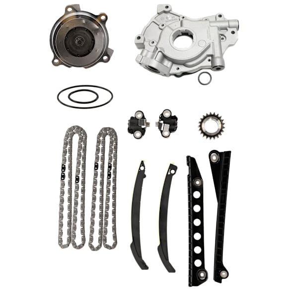 2009 Ford Expedition - 3-Piece Kit Timing Chain Kit, Without Vvt Cam Gear(S), 5.4L 8Cyl,  Includes (1) Oil Pump, (1) Timing Chain Kit, and (1) Water Pump