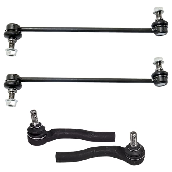 4-Piece Kit Front Sway Bar Link, Includes (2) Sway Bar Link and (2) Tie Rod End