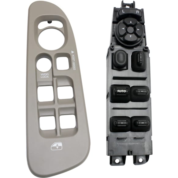2-Piece Kit Window Switch Black 8 Buttons, Includes (1) Window Switch Bezel and (1) Window Switch