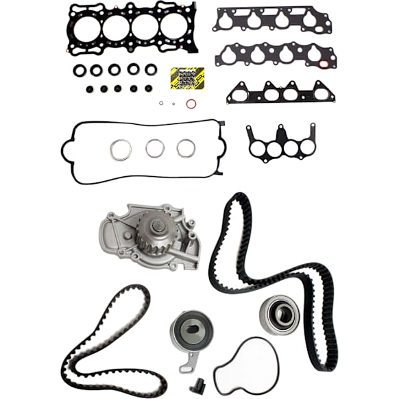 2001 Honda Accord - 2-Piece Kit Timing Belt Kit, Water Pump Included, 2.3L 4Cyl,  Includes (1) Cylinder Head Gasket and (1) Timing Belt Kit