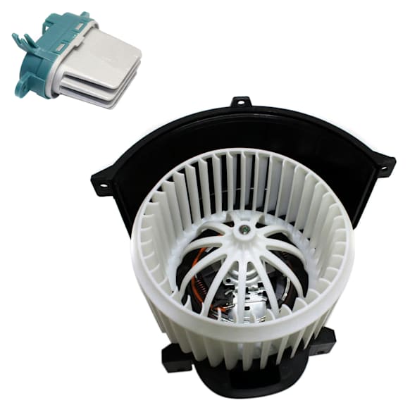 2-Piece Kit Blower Motor Includes (1) Blower Motor and (1) Blower Motor Resistor
