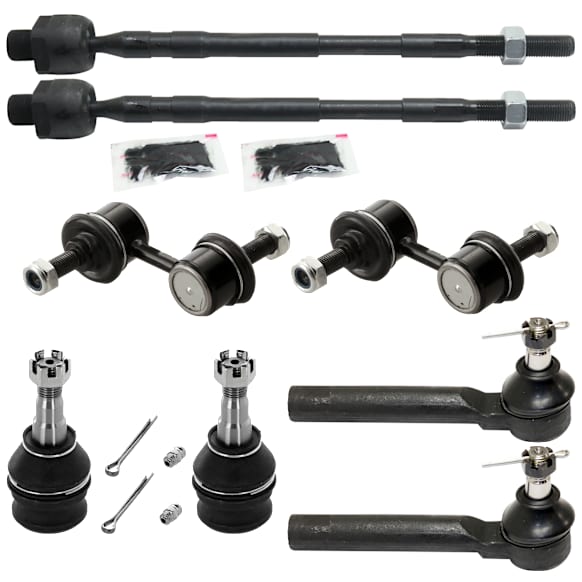 2011 Subaru Impreza - 8-Piece Kit Front, Driver and Passenger Side, Inner and Outer Tie Rod End, Includes (2) Ball Joint, (2) Sway Bar Link, and (4) Tie Rod End