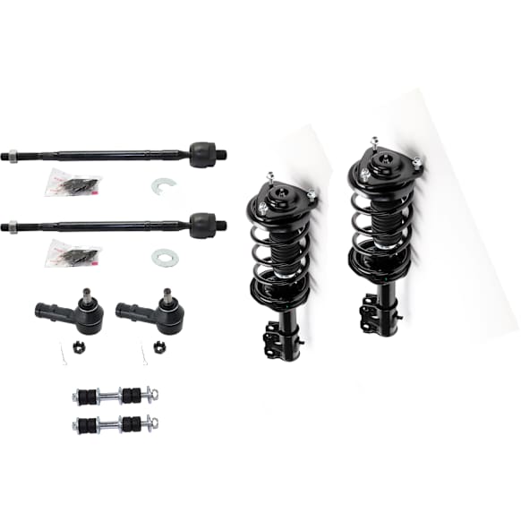 8-Piece Kit Suspension Kit, Includes (4) Tie Rod End, (2) Sway Bar Link and (2) Shock Absorber and Strut Assembly