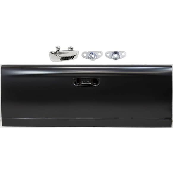 2007 Dodge Ram 3500 - 4-Piece Kit Primed Tailgate, For Models With Single Rear Wheels, Without Spoiler,  Includes (1) Tailgate, (1) Tailgate Handle, and (2) Tailgate Hinge
