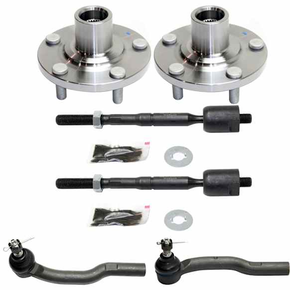 2011 Toyota Camry SE - 2-Wheel Set Front, Driver and Passenger Side Wheel Hub, 5 Lugs, Without Bearing, Includes (4) Tie Rod End and (2) Wheel Hub