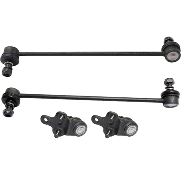4-Piece Kit Front, Driver and Passenger Side Suspension Kit, Includes (2) Sway Bar Link and (2) Ball Joint