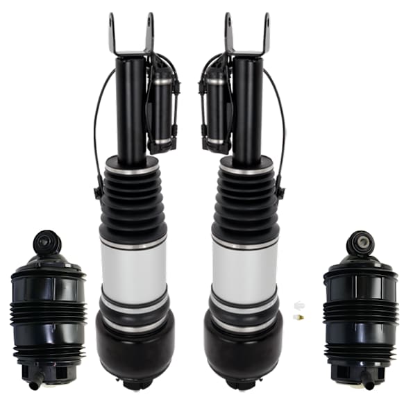 4-Piece Kit Air Strut, RWD, Includes (2) Shock Absorber and Strut Assembly and (2) Air Spring