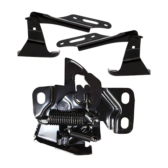 2004-2005 Honda Civic - 3-Piece Kit Driver and Passenger Side Hood Latch, Includes (2) Hood Hinge and (1) Hood Latch
