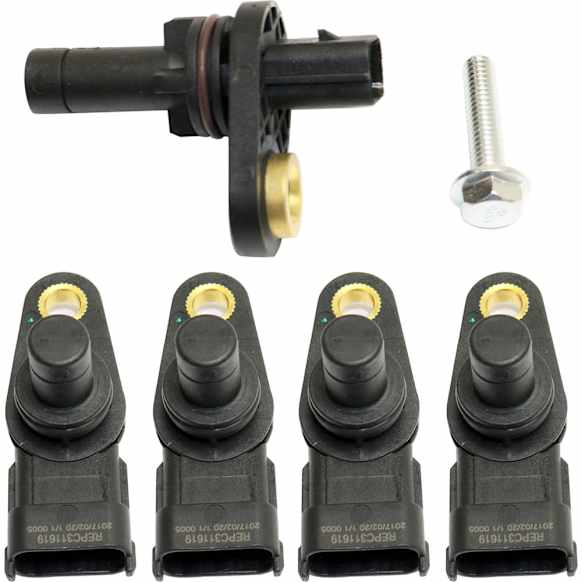 5-Piece Kit Crankshaft Position Sensor, Includes (4) Camshaft Position Sensor and (1) Crankshaft Position Sensor
