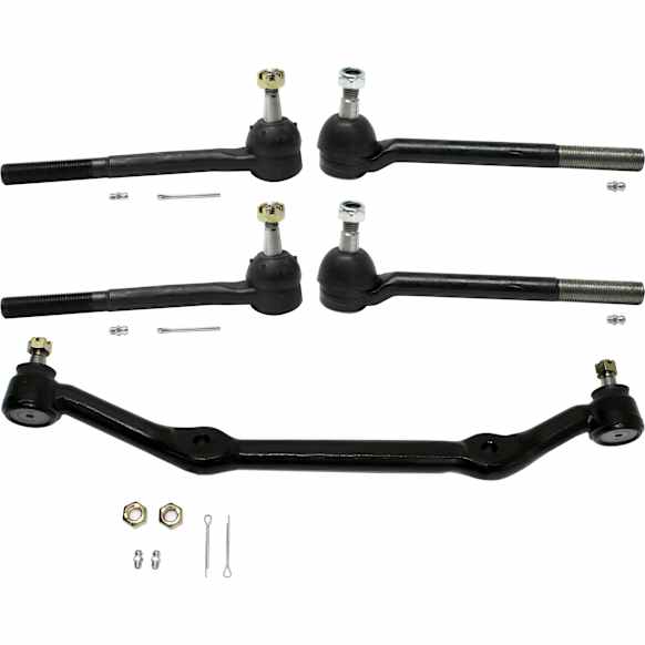 5-Piece Kit Front, Driver and Passenger Side Suspension Kit, Includes (4) Tie Rod End and (1) Center Link