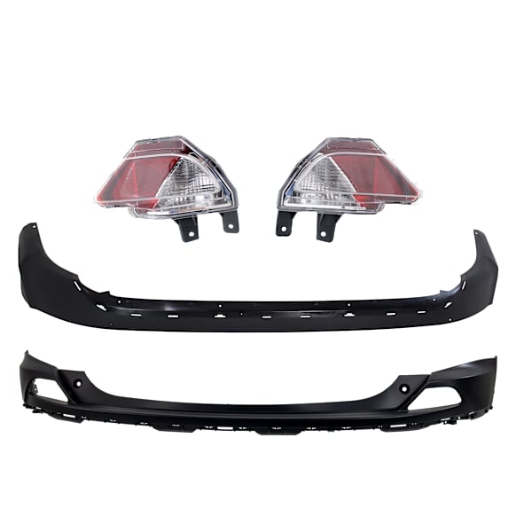 4-Piece Kit Driver and Passenger Side Back Up Light Without bulb(s), Includes (2) Back Up Light and (2) Bumper Cover