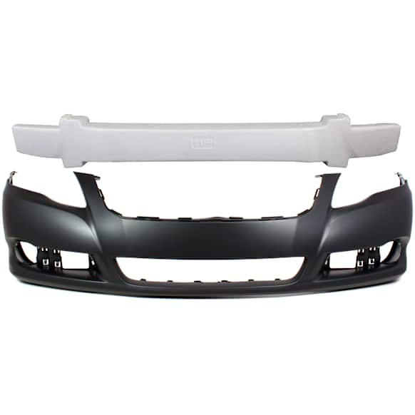 2-Piece Kit, Front Primed Bumper Cover, Includes (1) Bumper Absorber and (1) Bumper Cover