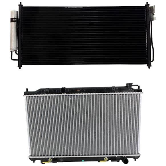 2008 Nissan Maxima - 2-Piece Kit Radiator, 3.5L 6Cyl,  Includes (1) A/C Condenser and (1) Radiator