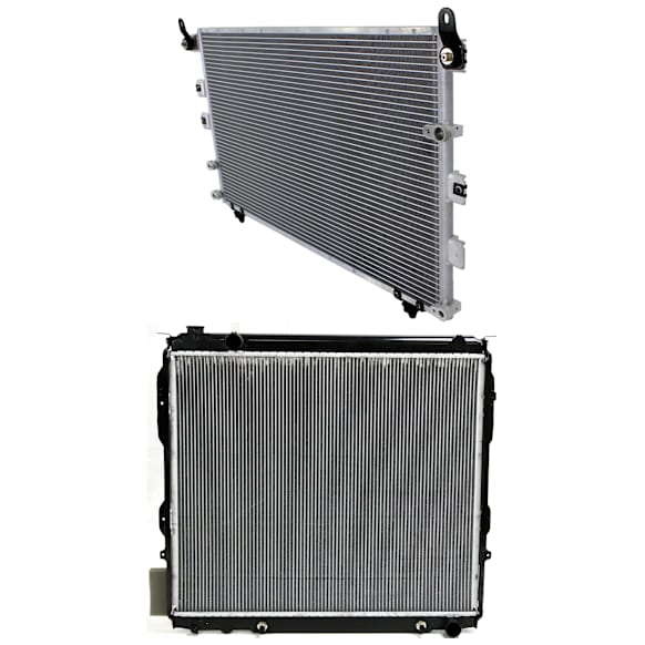 2006 Toyota Sequoia - 2-Piece Kit Radiator, 4.7L 8Cyl,  Includes (1) A/C Condenser and (1) Radiator