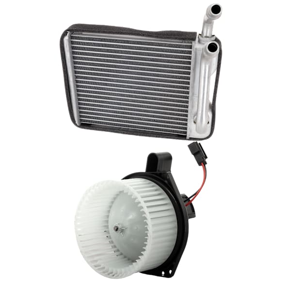 2-Piece Kit Blower Motor, includes Heater Core