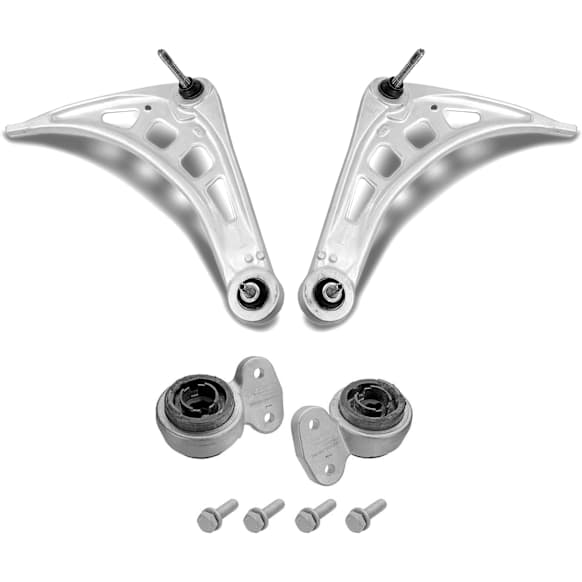 KIT-091124-01 3-Piece Kit Front, Driver and Passenger Side Control Arm, Includes (2) Control Arm and (1) Control Arm Bushing