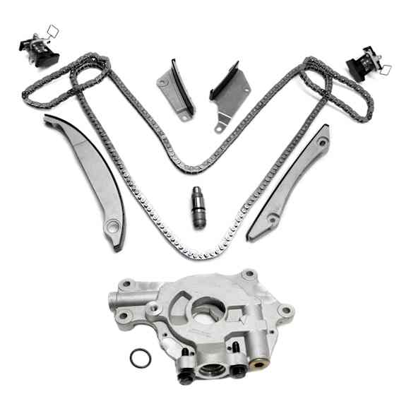 2-Piece Kit Timing Chain Kit, 2.7L, 6Cyl, Includes (1) Timing Chain Kit and (1) Oil Pump