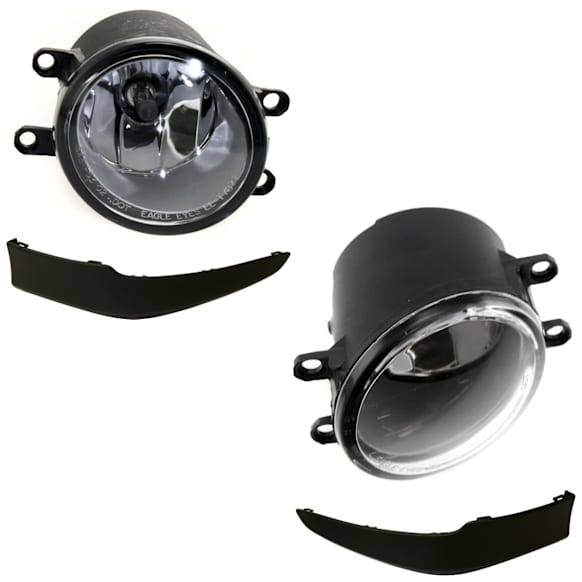 4-Piece Kit, Front, Driver and Passenger Side Halogen Fog Light, With bulb(s), North America Built Vehicle, Includes (2) Fog Light and (2) Valance
