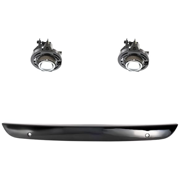 2016 Jeep Grand Cherokee - 3-Piece Kit Front, Driver and Passenger Side Halogen Fog Light, With bulb(s), For Models With Standard Type , OE Replacement  Includes (1) Bumper Trim and (2) Fog Light