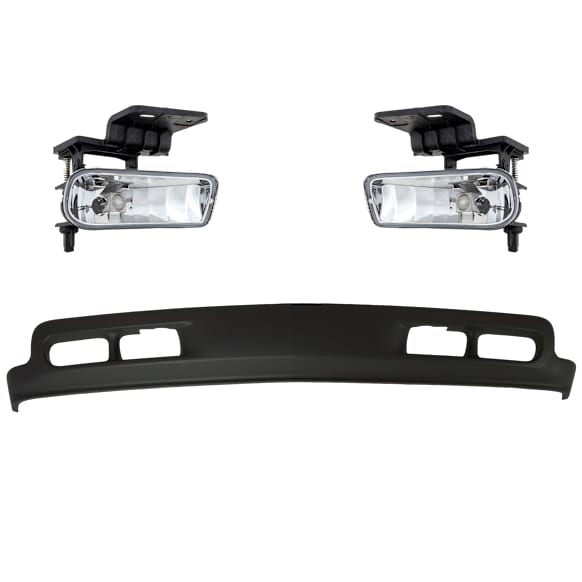 3-Piece Kit Front, Lower Valance, Air Deflector, Primed, CAPA Certified, Includes (2) Fog Light and (1) Valance