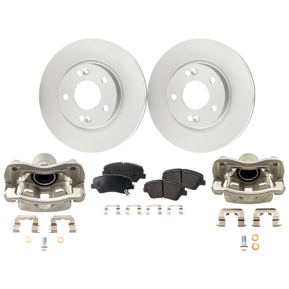 Front Brake Disc and Pad Kit, Plain Surface, FWD