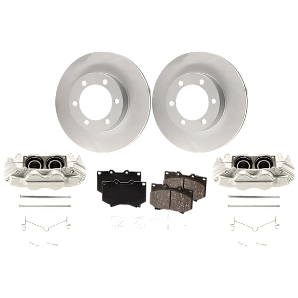 Front Brake Disc and Pad Kit, Plain Surface