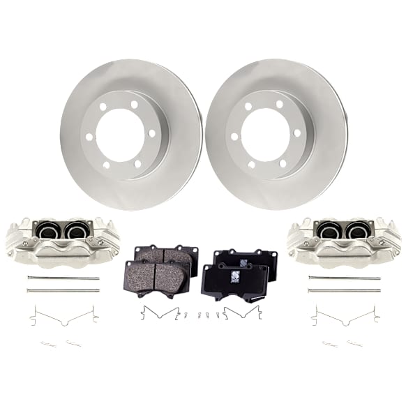Front Brake Disc and Pad Kit, Plain Surface