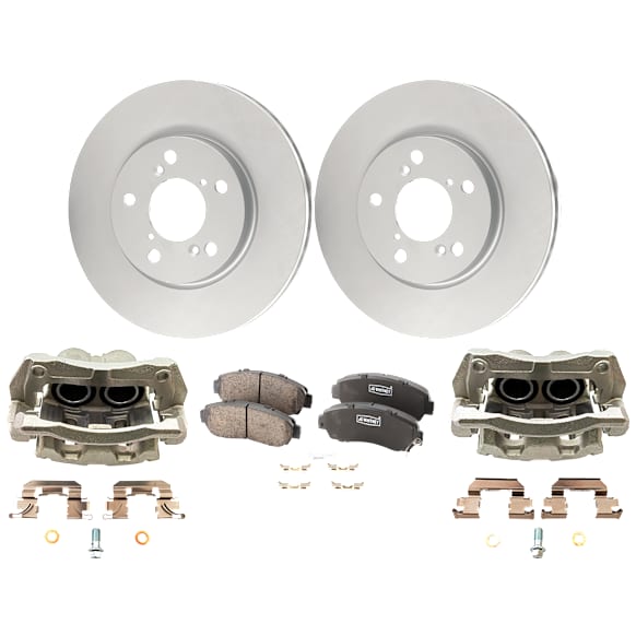 Front Brake Disc and Pad Kit, Plain Surface, FWD