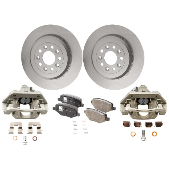 Rear Brake Disc and Pad Kit, Plain Surface