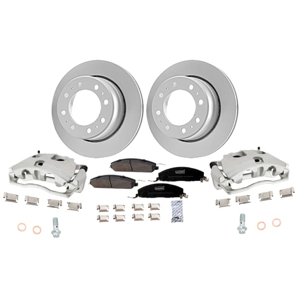 Rear Brake Disc and Pad Kit, G-Coated, Plain Surface