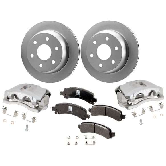 Rear Brake Disc and Pad Kit, Plain Surface, RWD