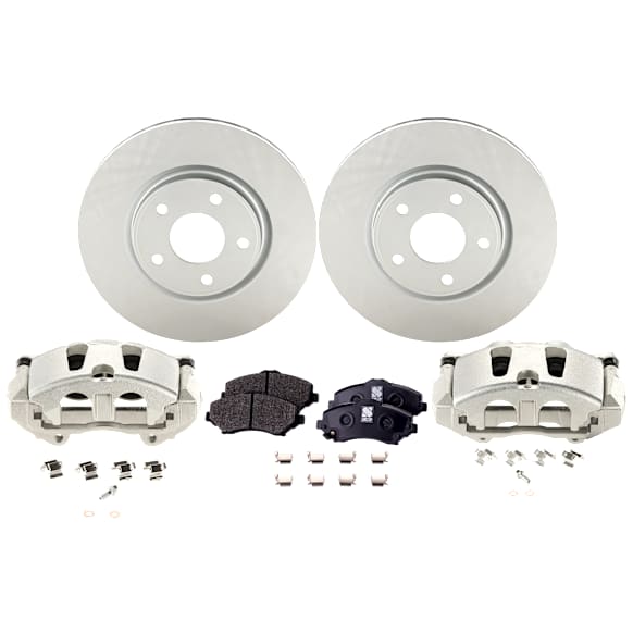 Front Brake Disc and Pad Kit, Plain Surface