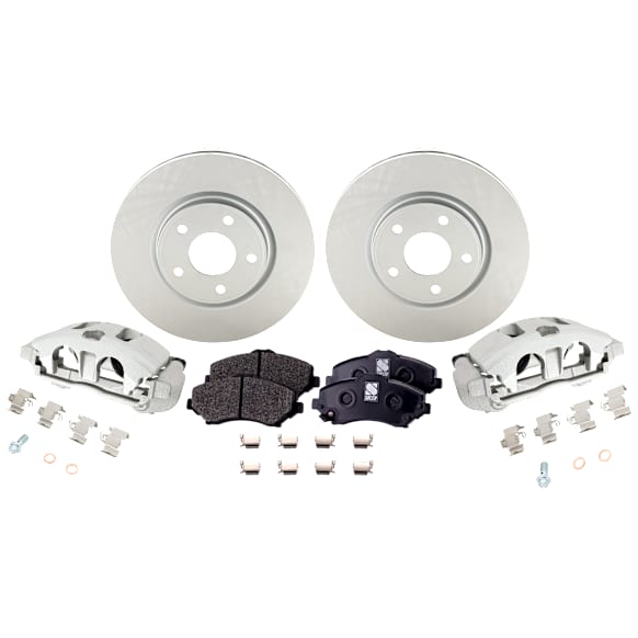 Front Brake Disc and Pad Kit, Plain Surface, FWD