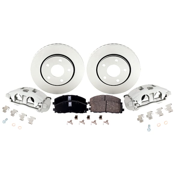 Front Brake Disc and Pad Kit, Plain Surface, FWD
