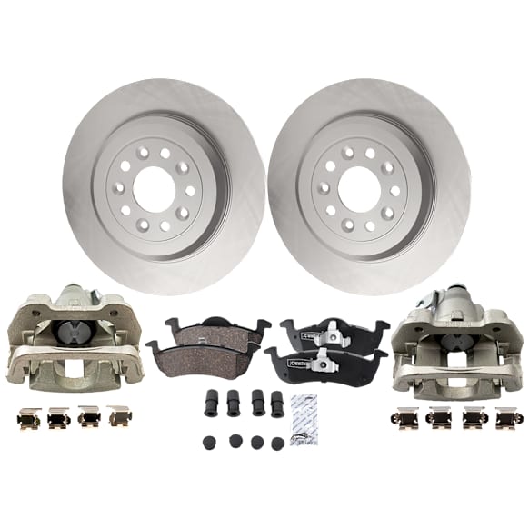 Rear Brake Disc and Pad Kit, Plain Surface