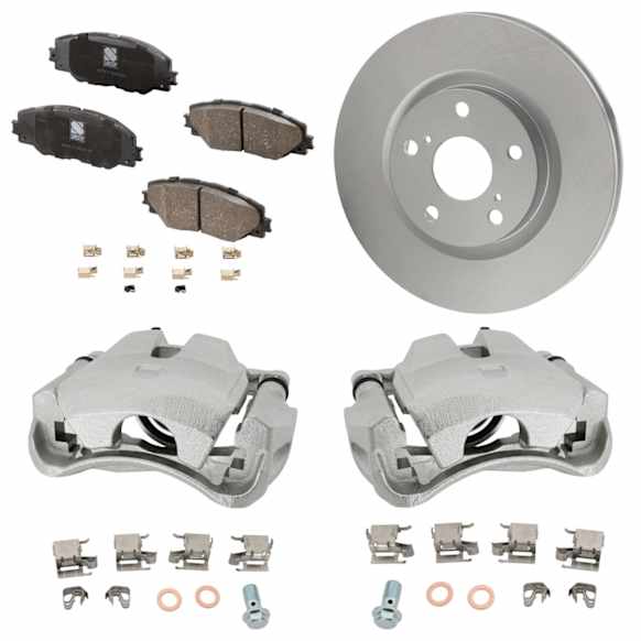 Front Brake Disc and Pad Kit, Plain Surface
