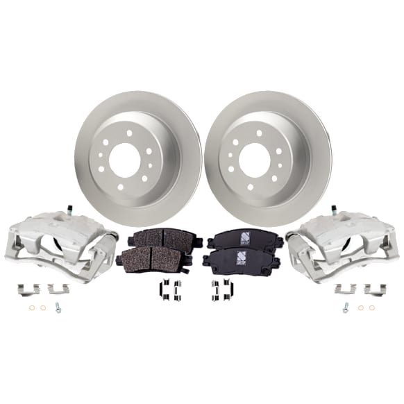 Rear Brake Disc and Pad Kit, Plain Surface