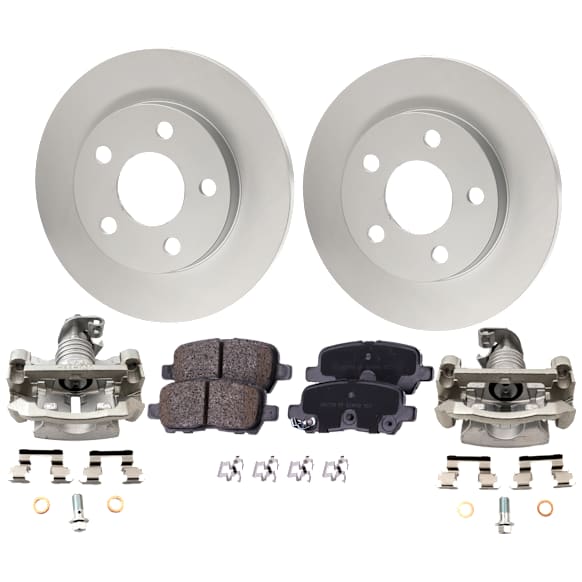 Rear Brake Disc and Pad Kit, Plain Surface, FWD